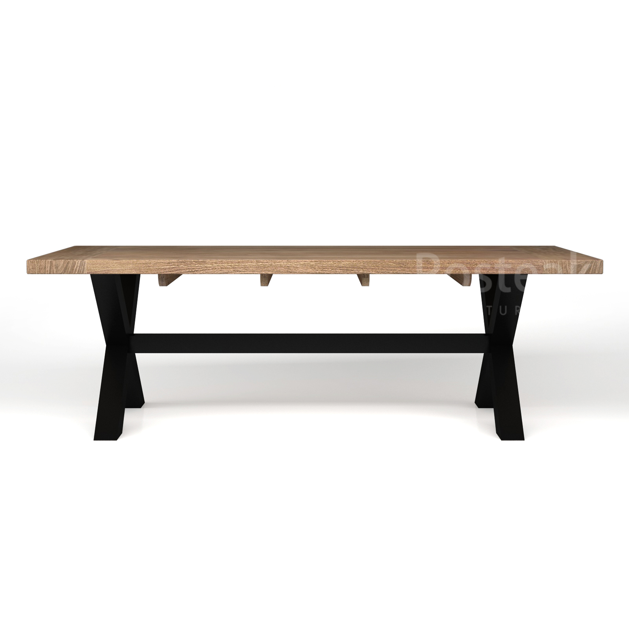 Industrial Dining Table X Legs Posteak Furniture