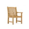 teak garden armchair