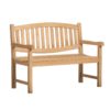 teak garden bench oval