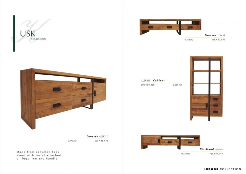 Usk Reclaimed Wood Dresser Cabinet Tv Stand Posteak Furniture