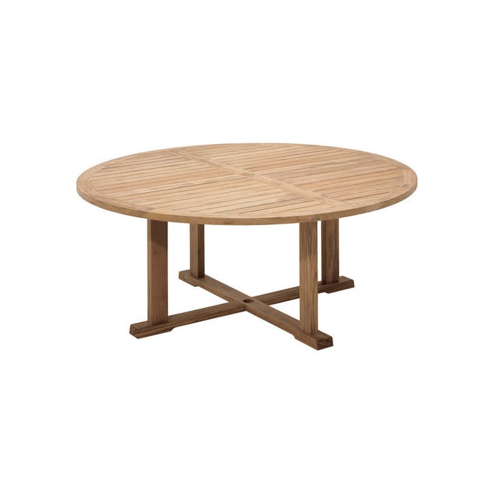 teak outdoor round dining table