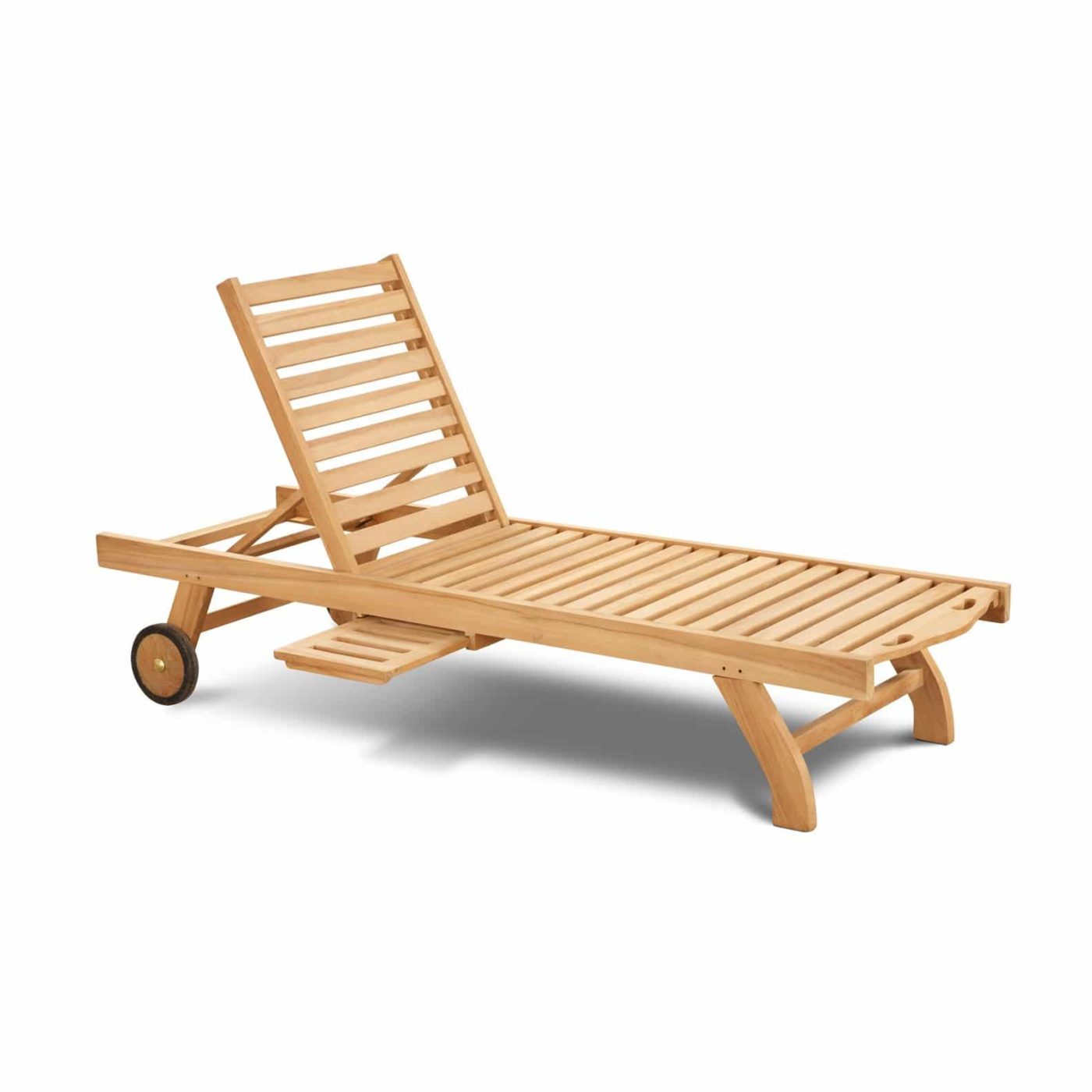 teak ourdoor garden lounger