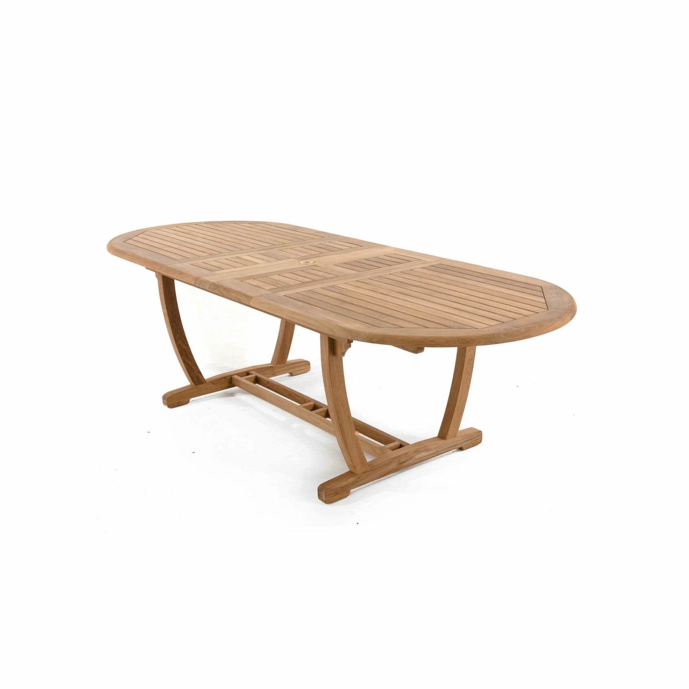 harbor teak outdoor extendable dining table oval