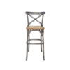 teak wood bar chair grey distressed