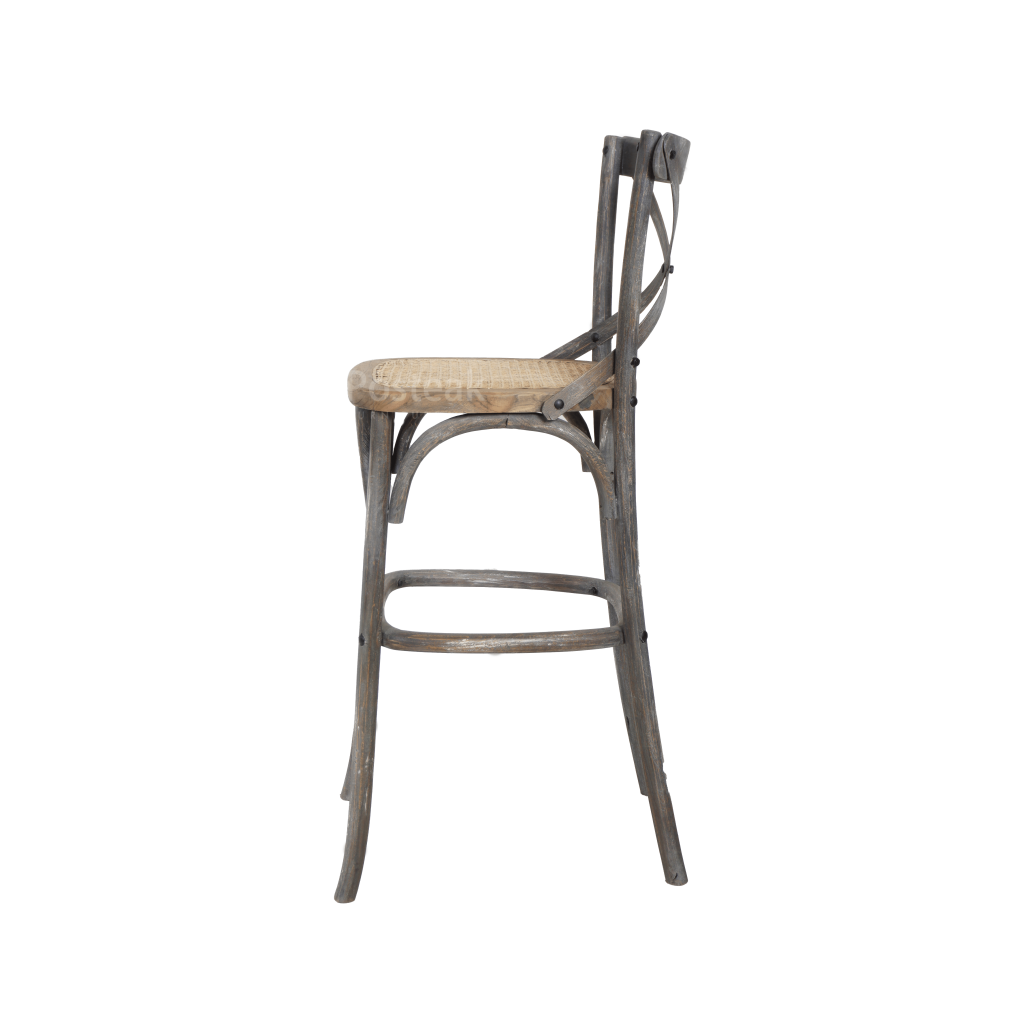 Bar Chair Cross Grey Indoor Posteak Furniture®