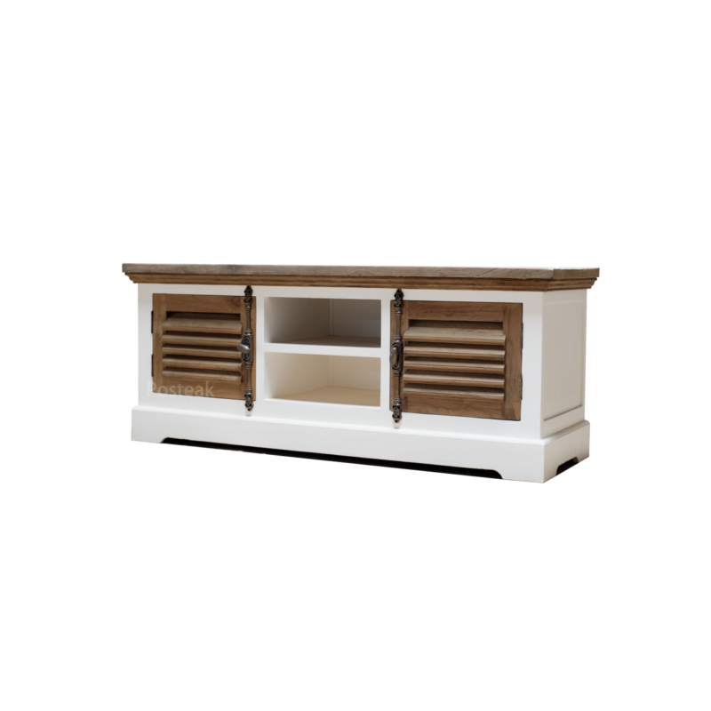 White krapyak tv cabinet Teak