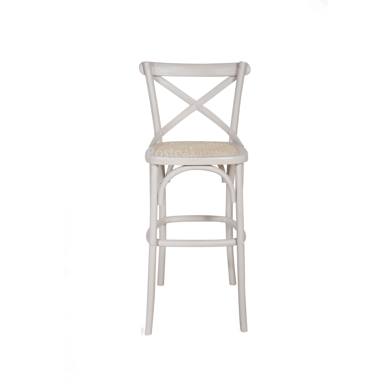 teak wood bar chair white pale