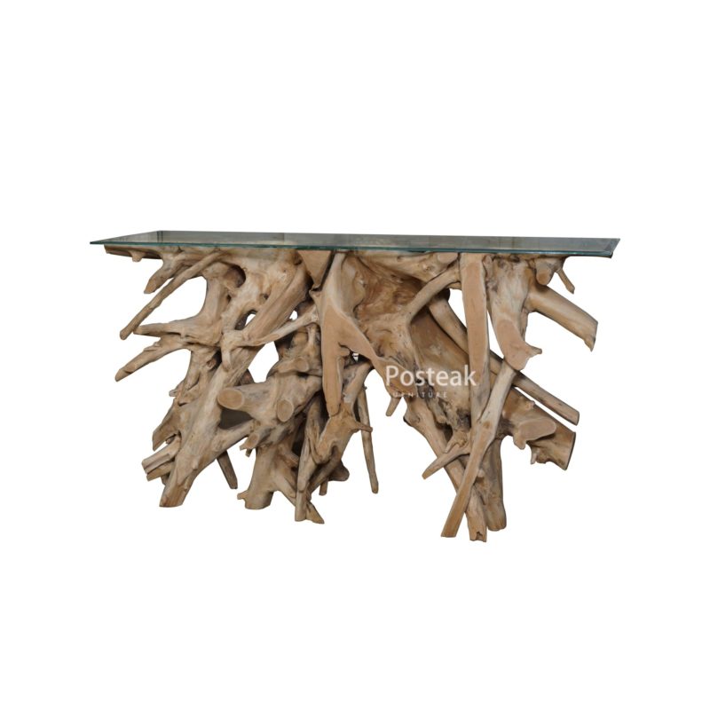 teak-root console table posteak-1