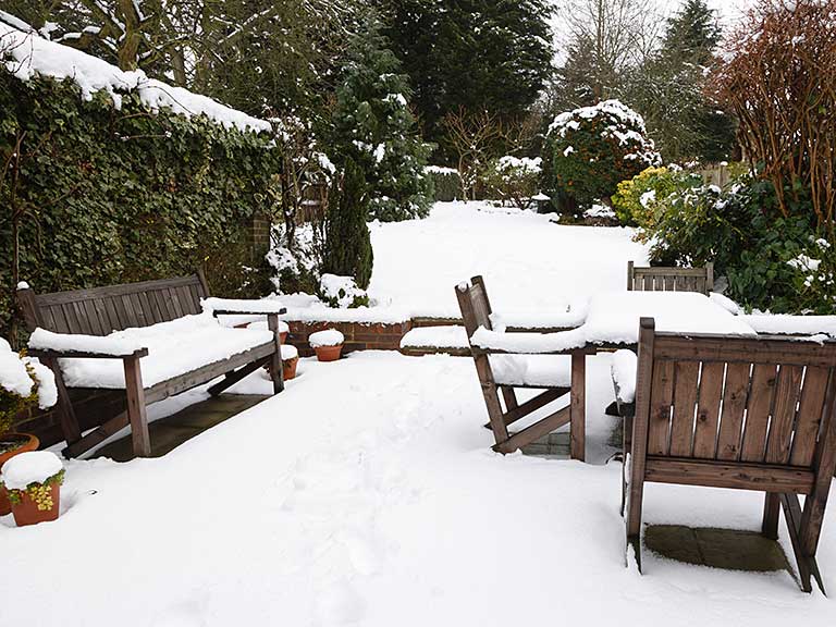 take care outdoor furniture in winter