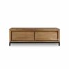teak coffee table with drawers