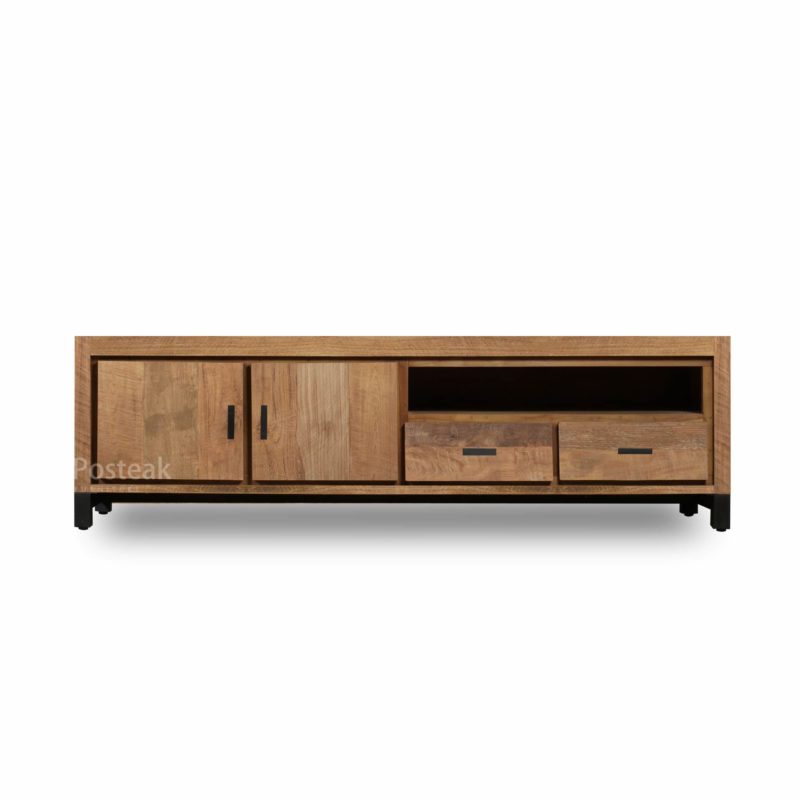 felmont tv media cabinet teak