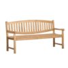 teak garden bench oval