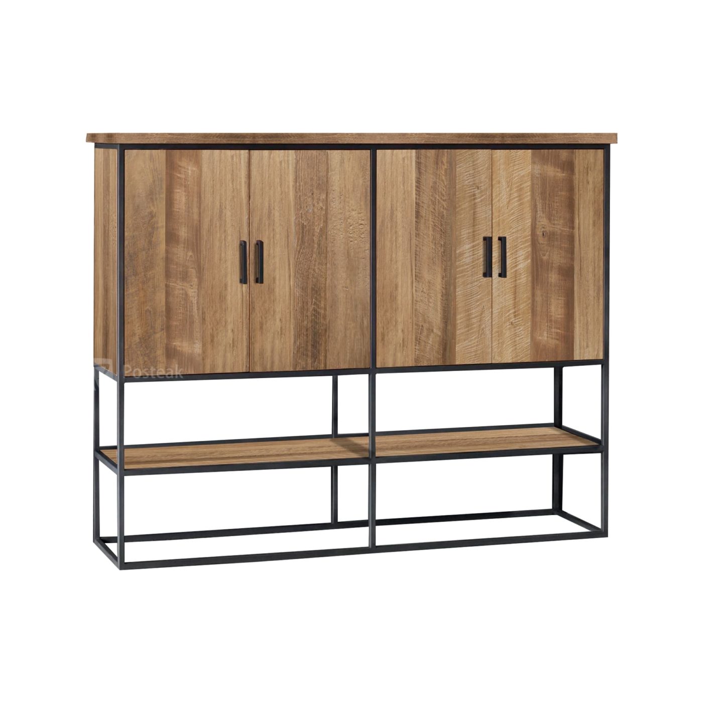 madison modern teak cabinet