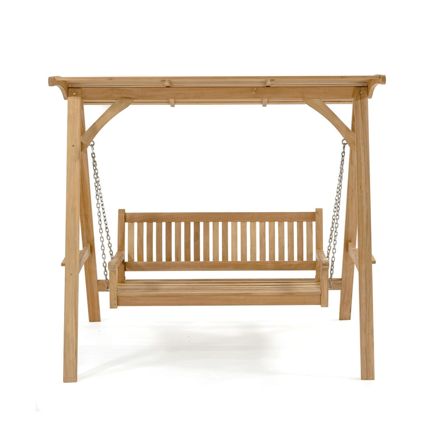 teak garden hanging bench