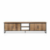 madison modern teak tv media cabinet