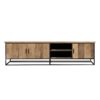 madison modern teak tv media cabinet