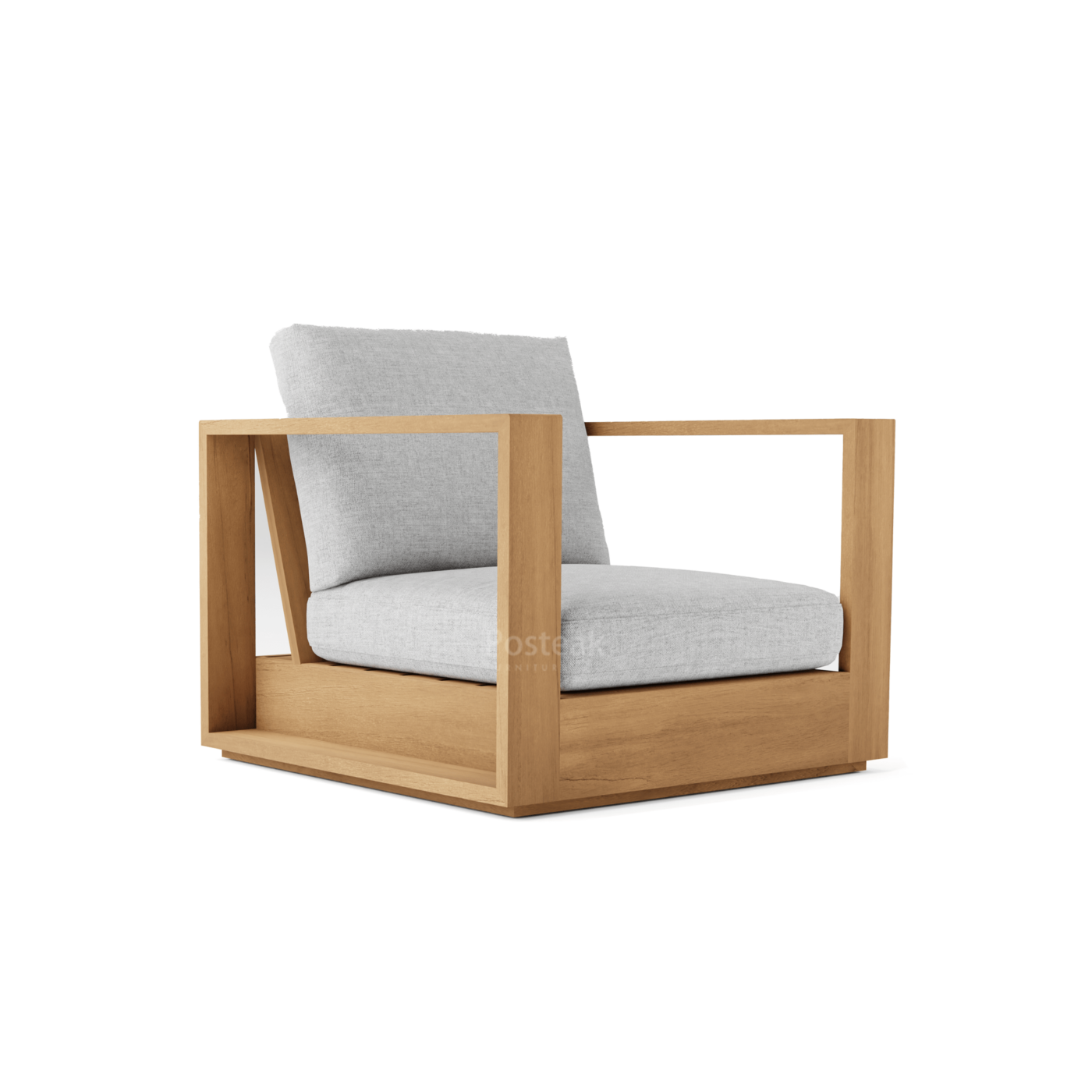 Melbourne Teak Outdoor Lounge-Chair