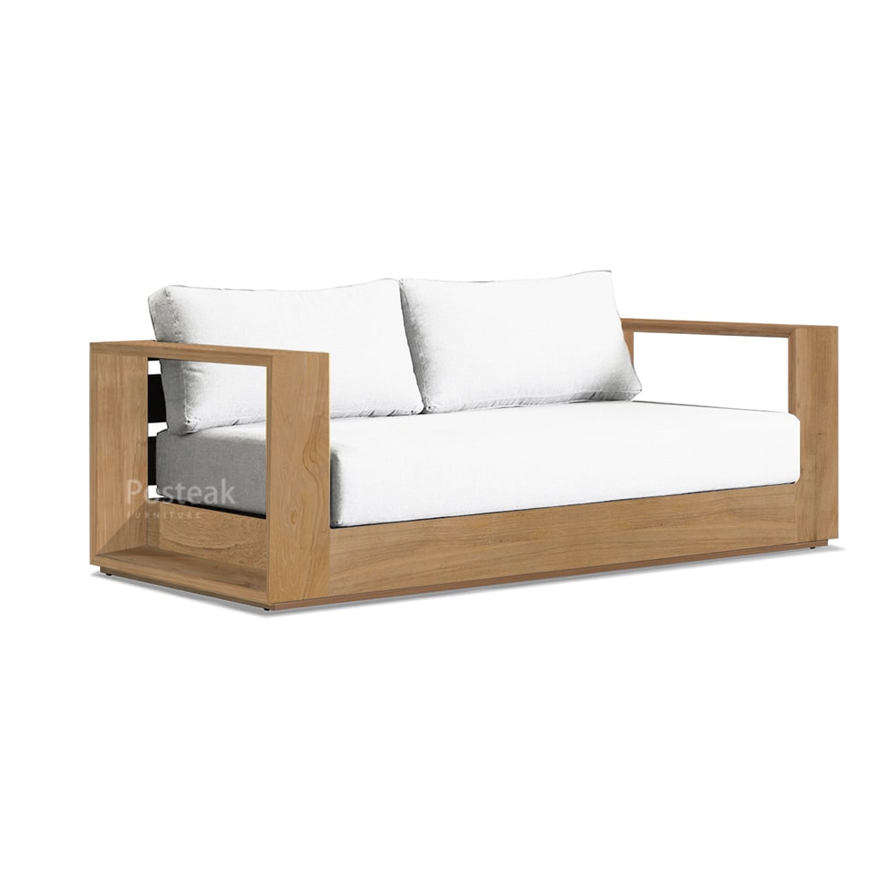 Melbourne Teak Outdoor Loveseat Posteak Furniture Indonesia