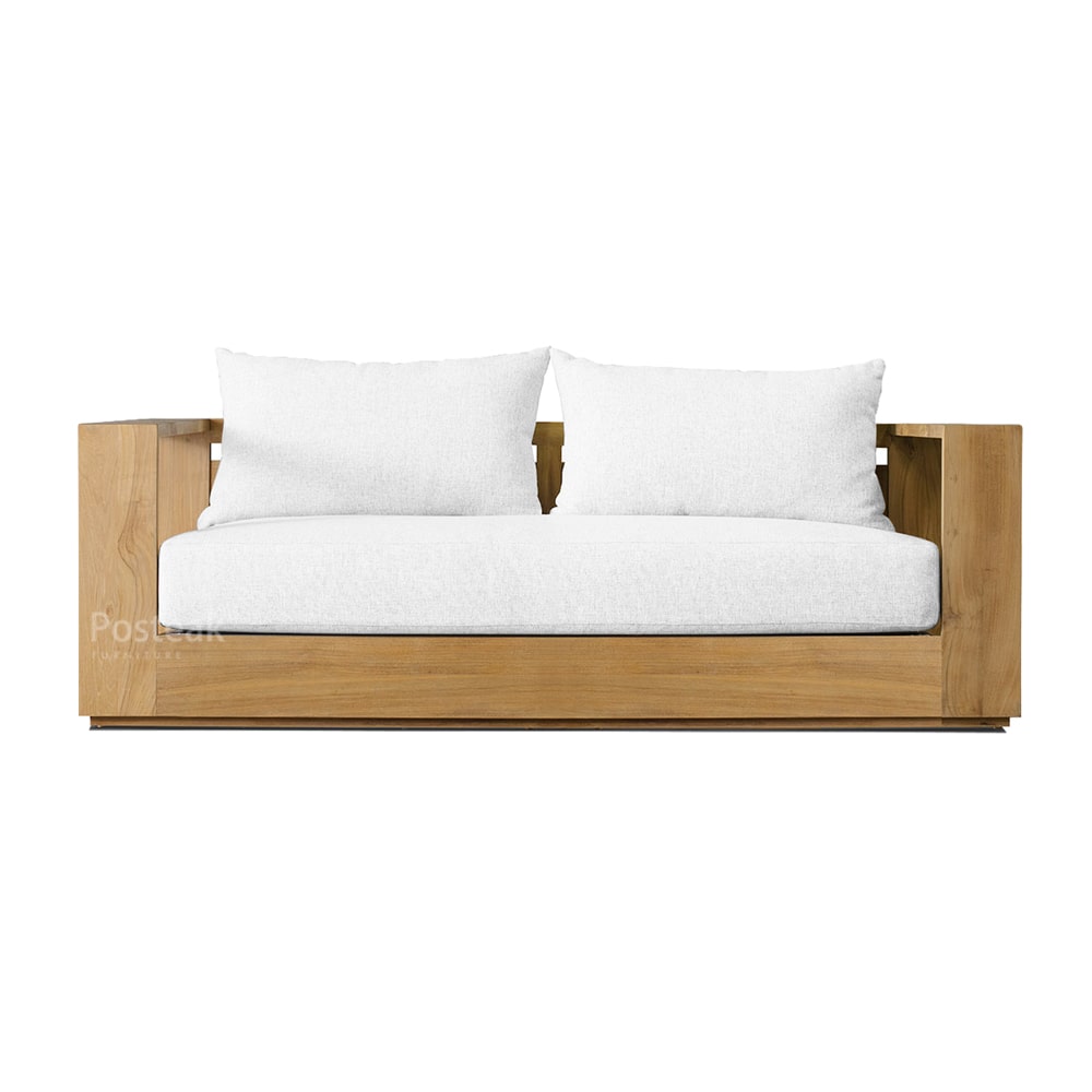Melbourne Teak Outdoor Loveseat Posteak Furniture Indonesia
