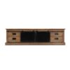 chicago industrial teak tv cabinet