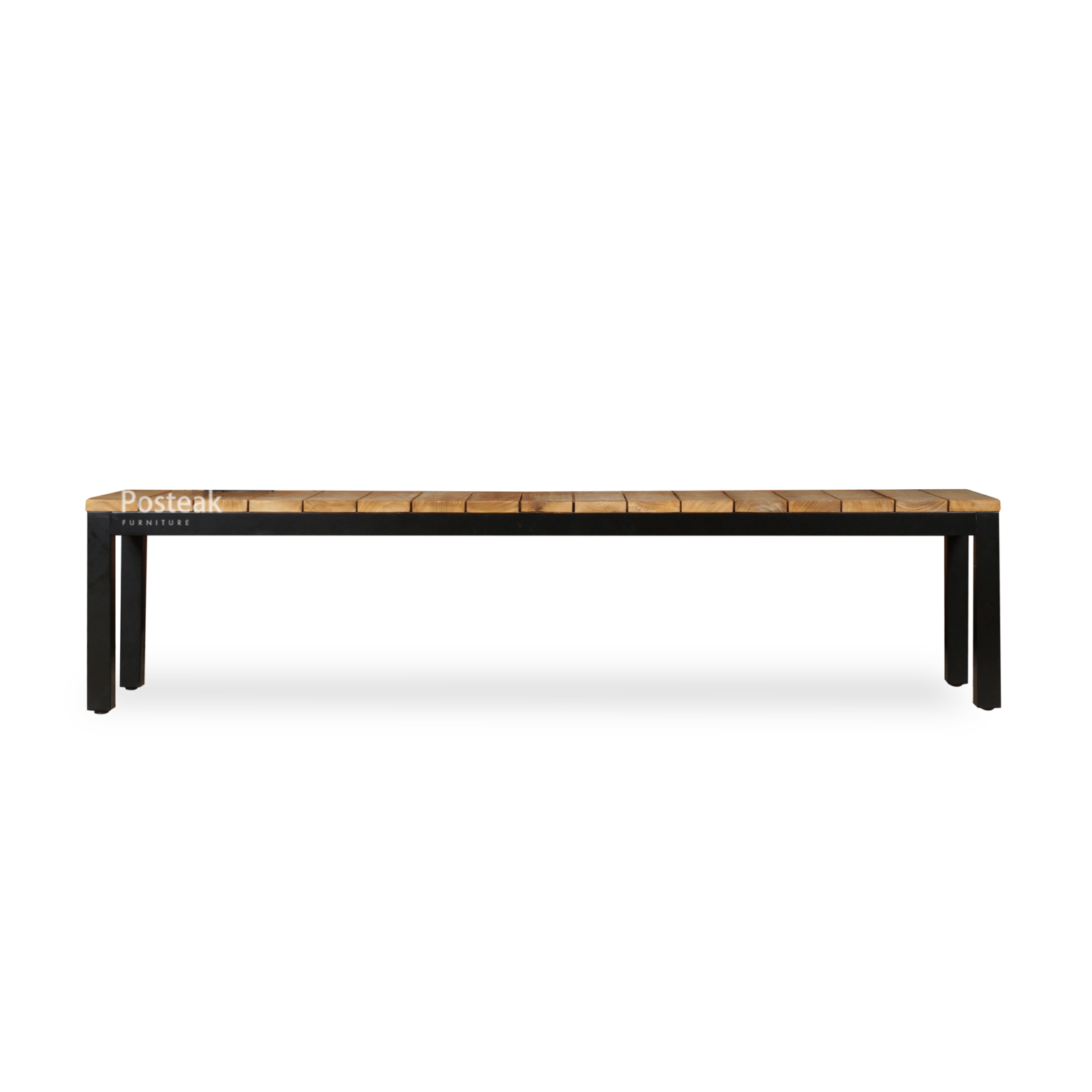 Lyndo Teak Outdoor Bench Black Posteak Furniture
