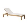 fremont teak outdoor sun lounger