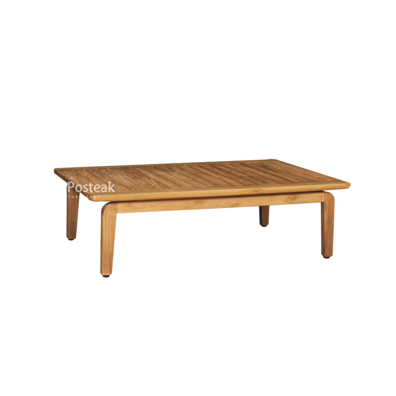 nantucket teak coffee table side