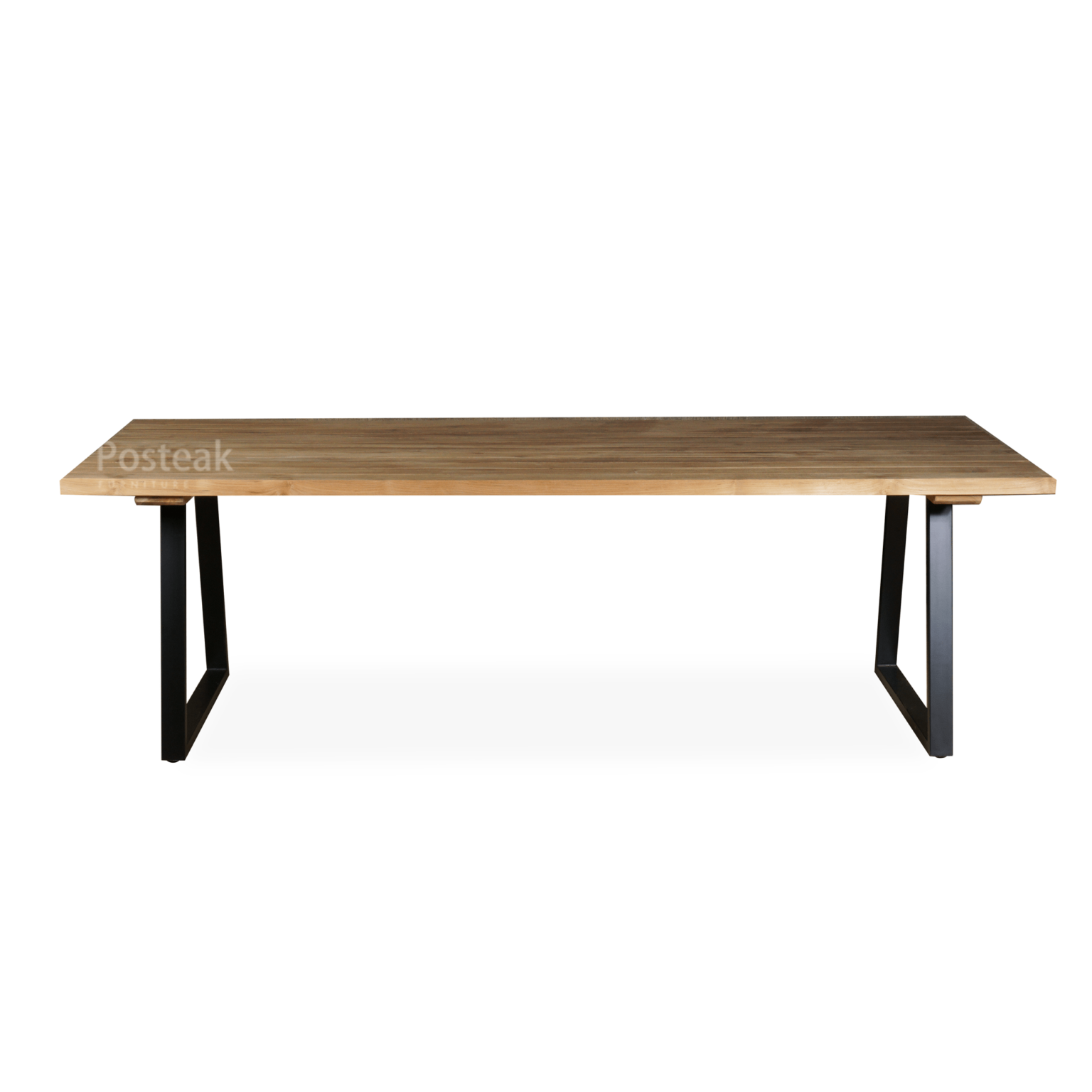 Covela Teak Outdoor Dining Table Black Posteak Furniture