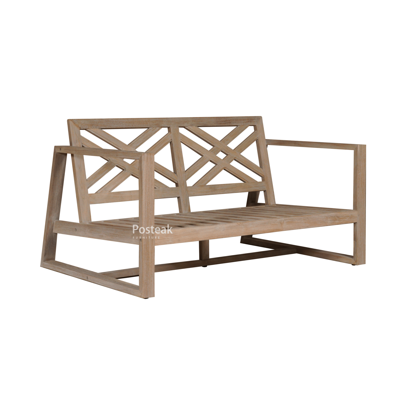 Bondi Teak Outdoor Loveseat Posteak