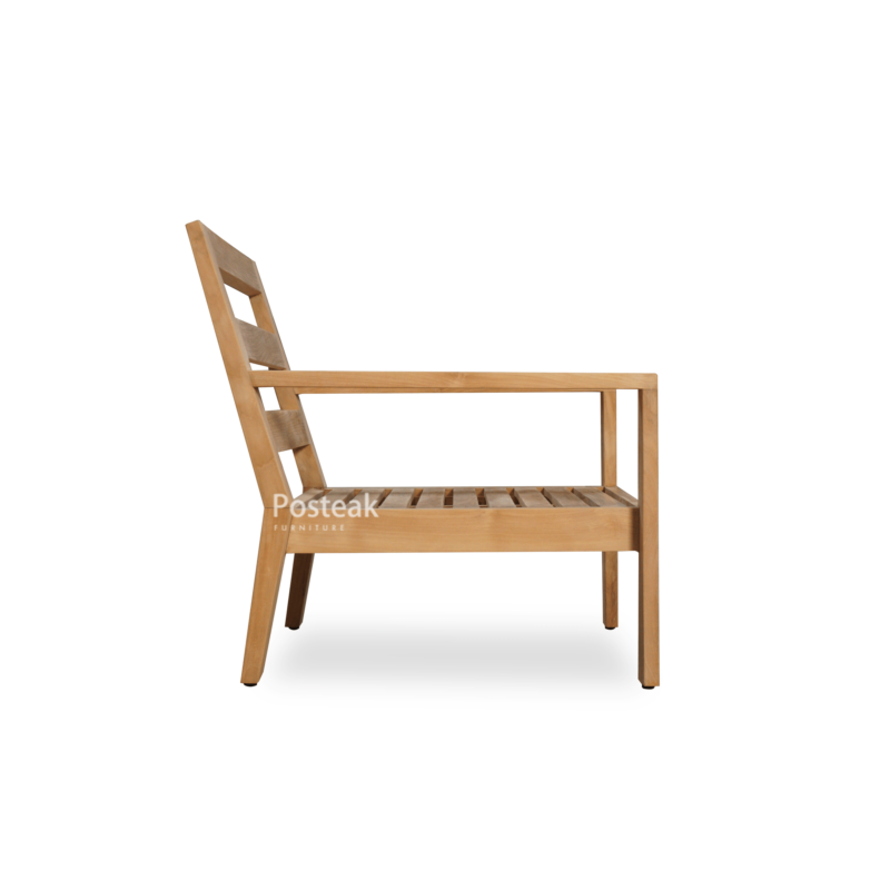 charleston teak outdoor lounge chair