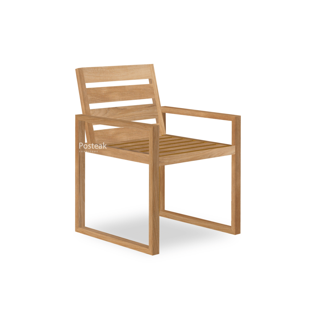 Fremont Teak Outdoor Armchair Posteak Furniture Indonesia