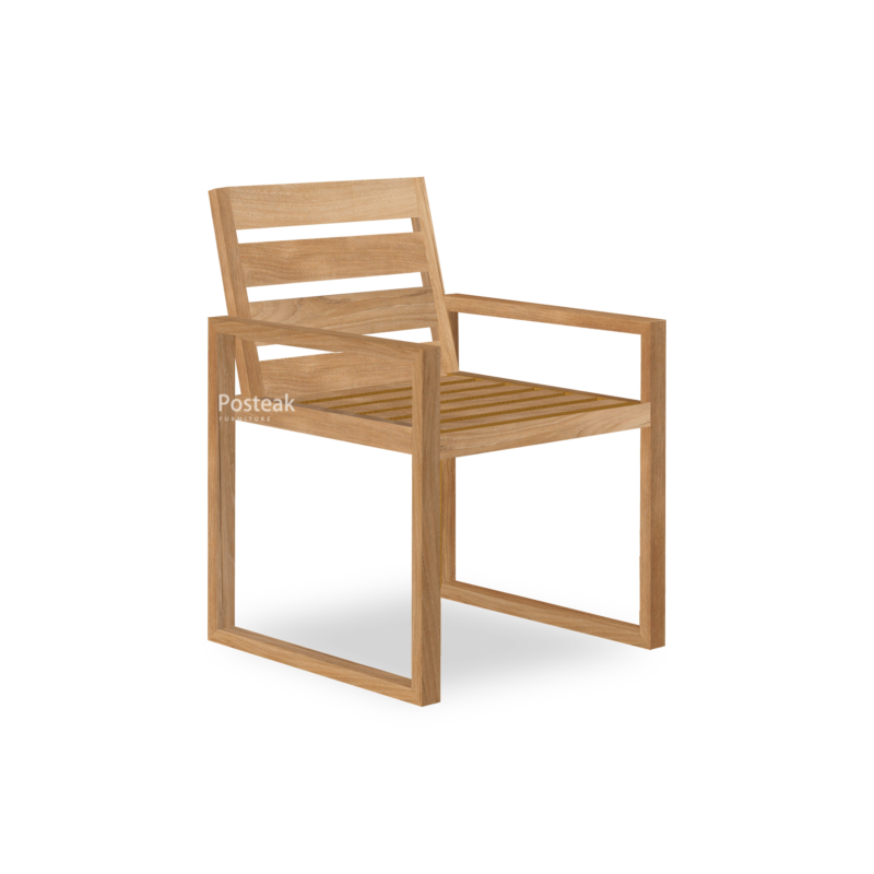 fremont teak armchair side