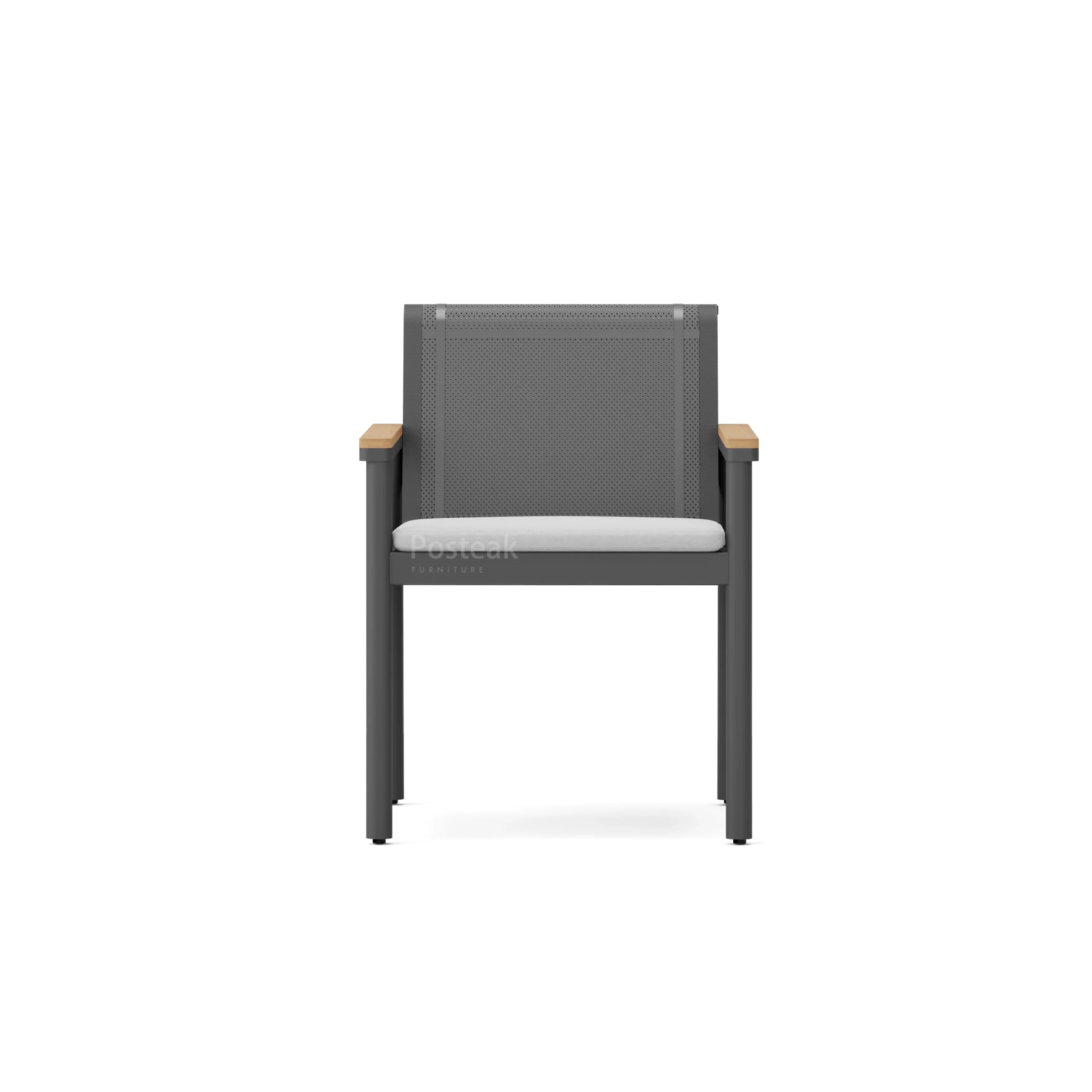montauk dining armchair-charcoal-front