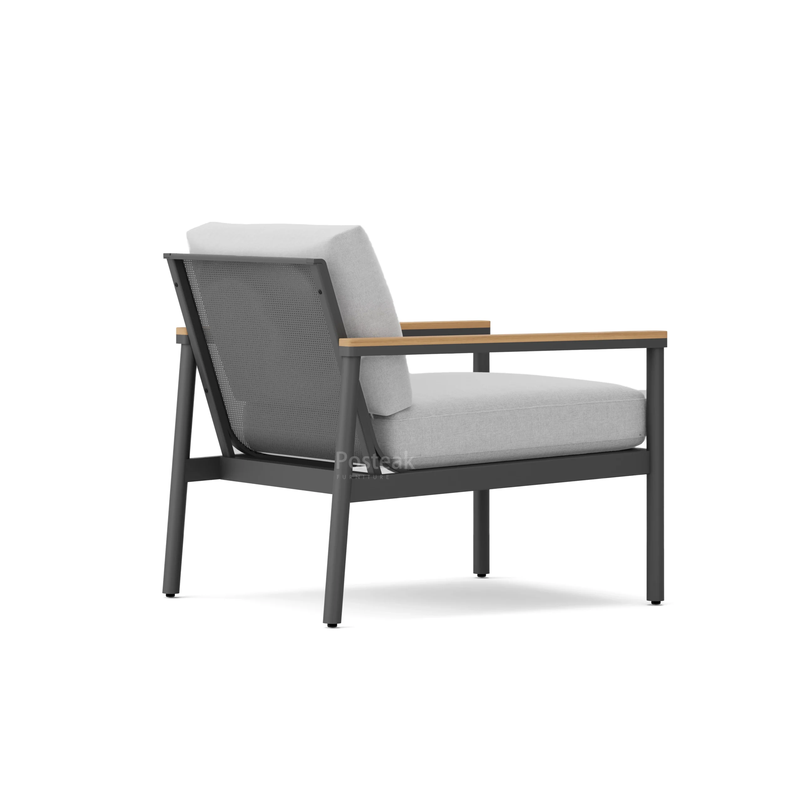 montauk lounge chair-charcoal-back