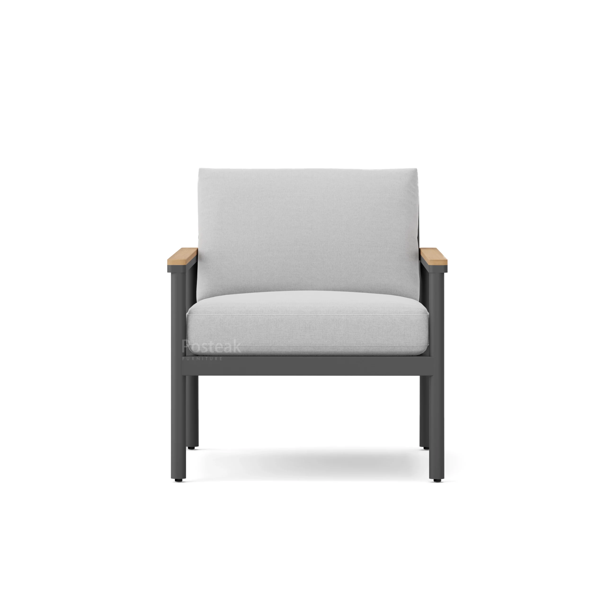 montauk lounge chair-charcoal-fr