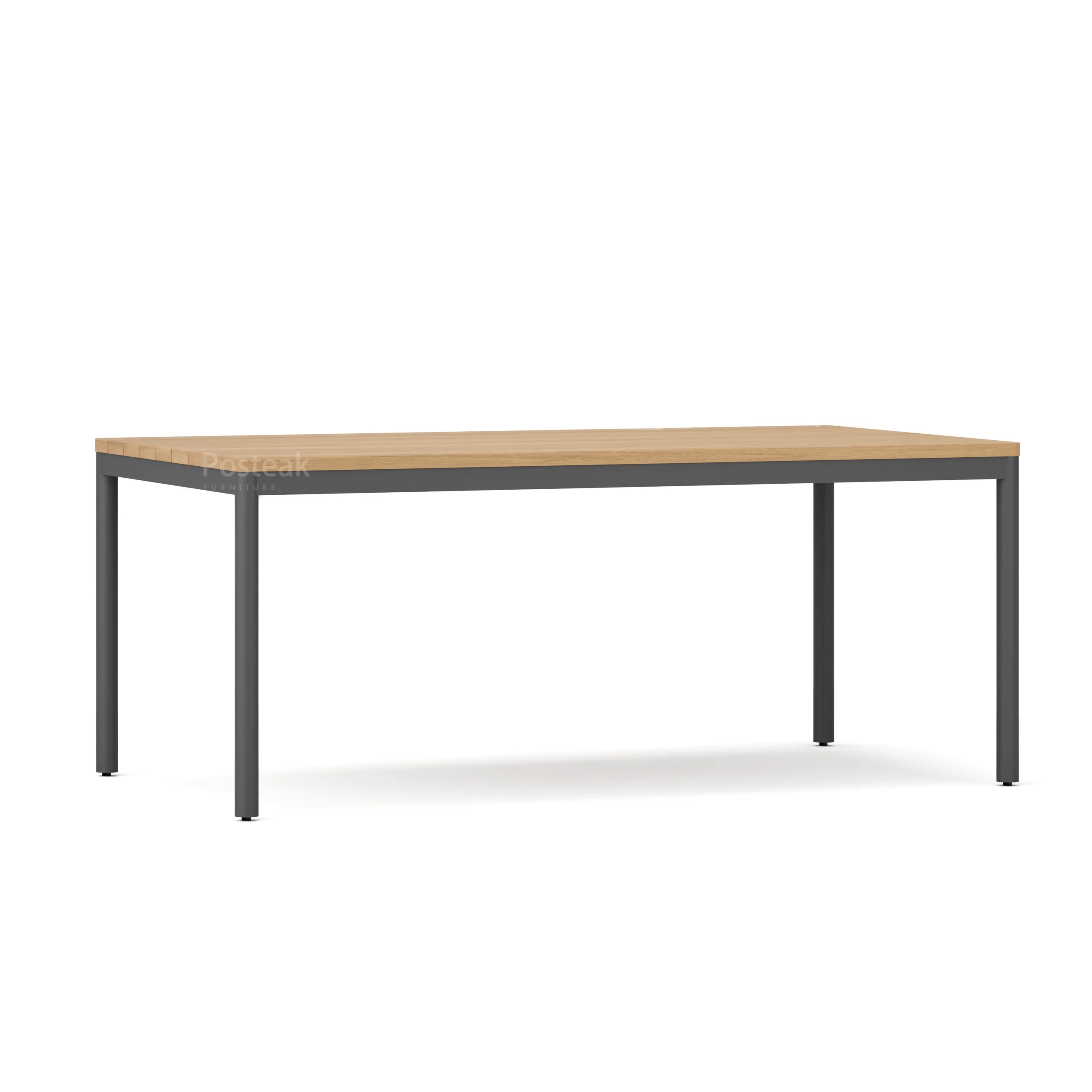 montauk dining table-charcoal-angle b
