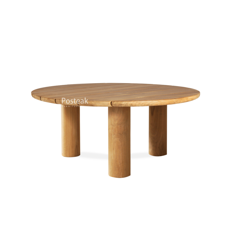 Osten Teak Outdoor Coffee Table Round Posteak Furniture
