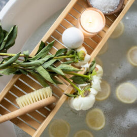 Teak Bath Tray 