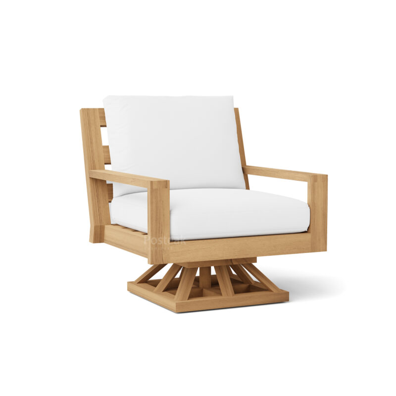 Charleston Teak Outdoor Swivel Lounge Chair