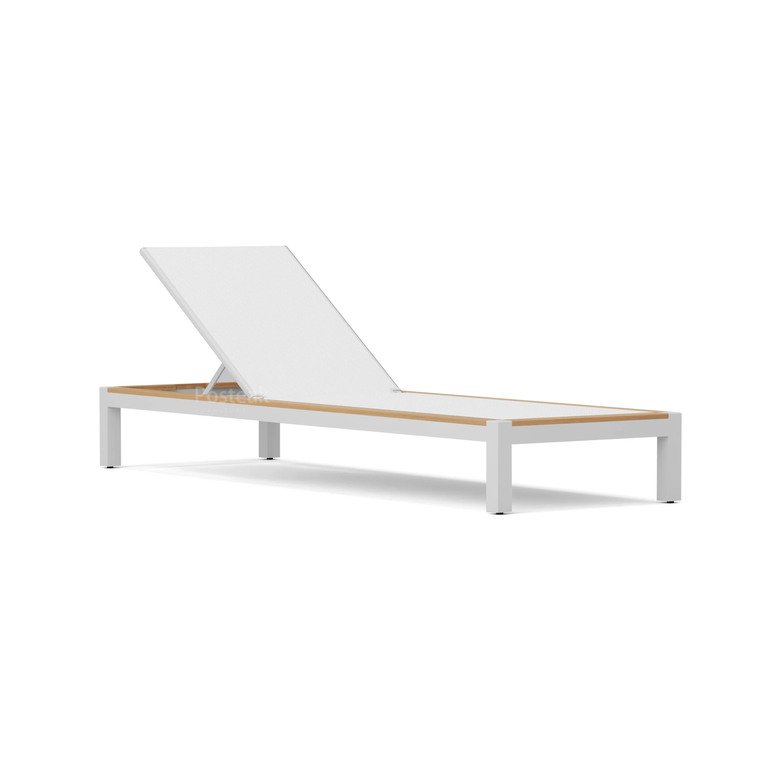 Lyndo Teak Outdoor Chaise Lounge