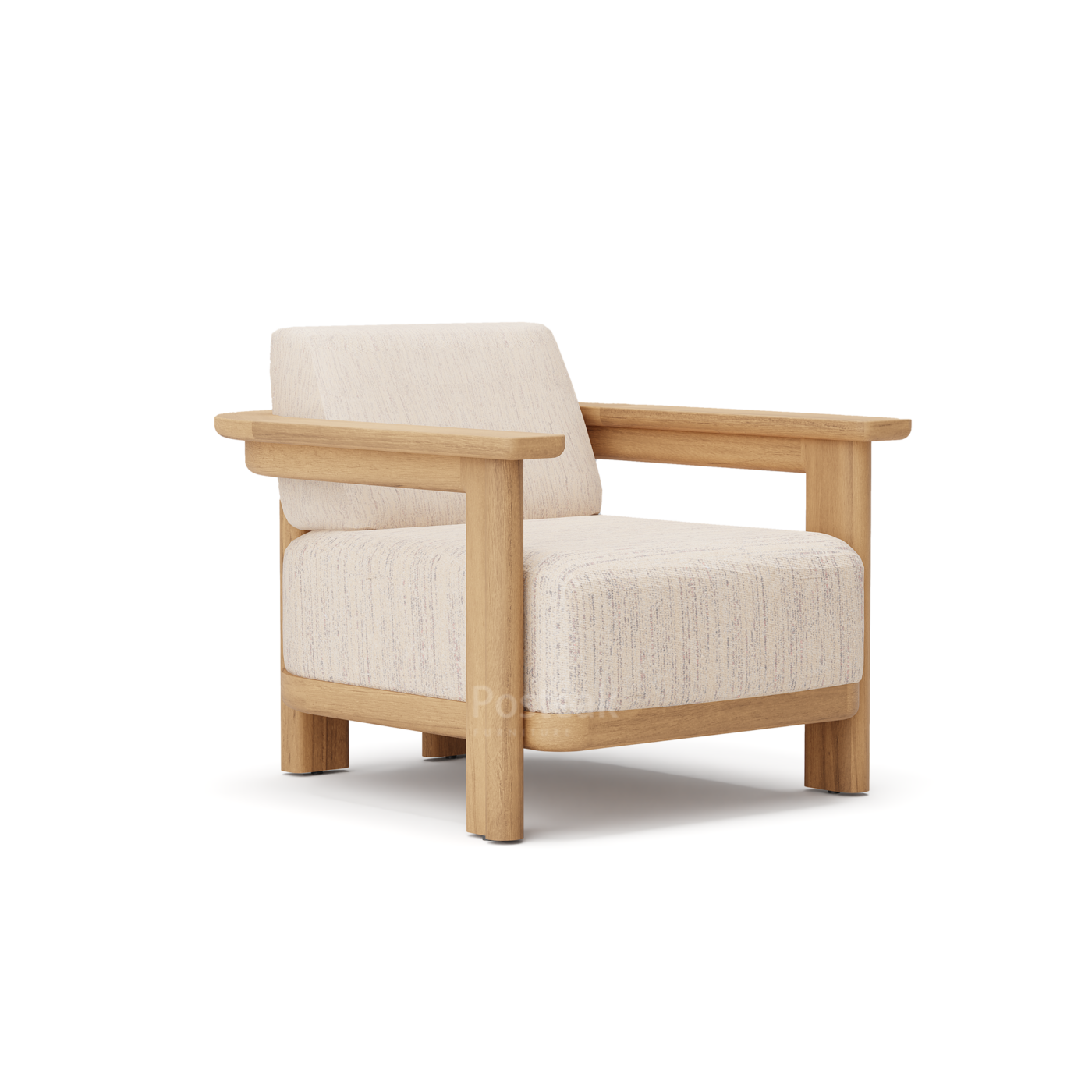 Aruba Teak Outdoor Lounge Chair - Image 2