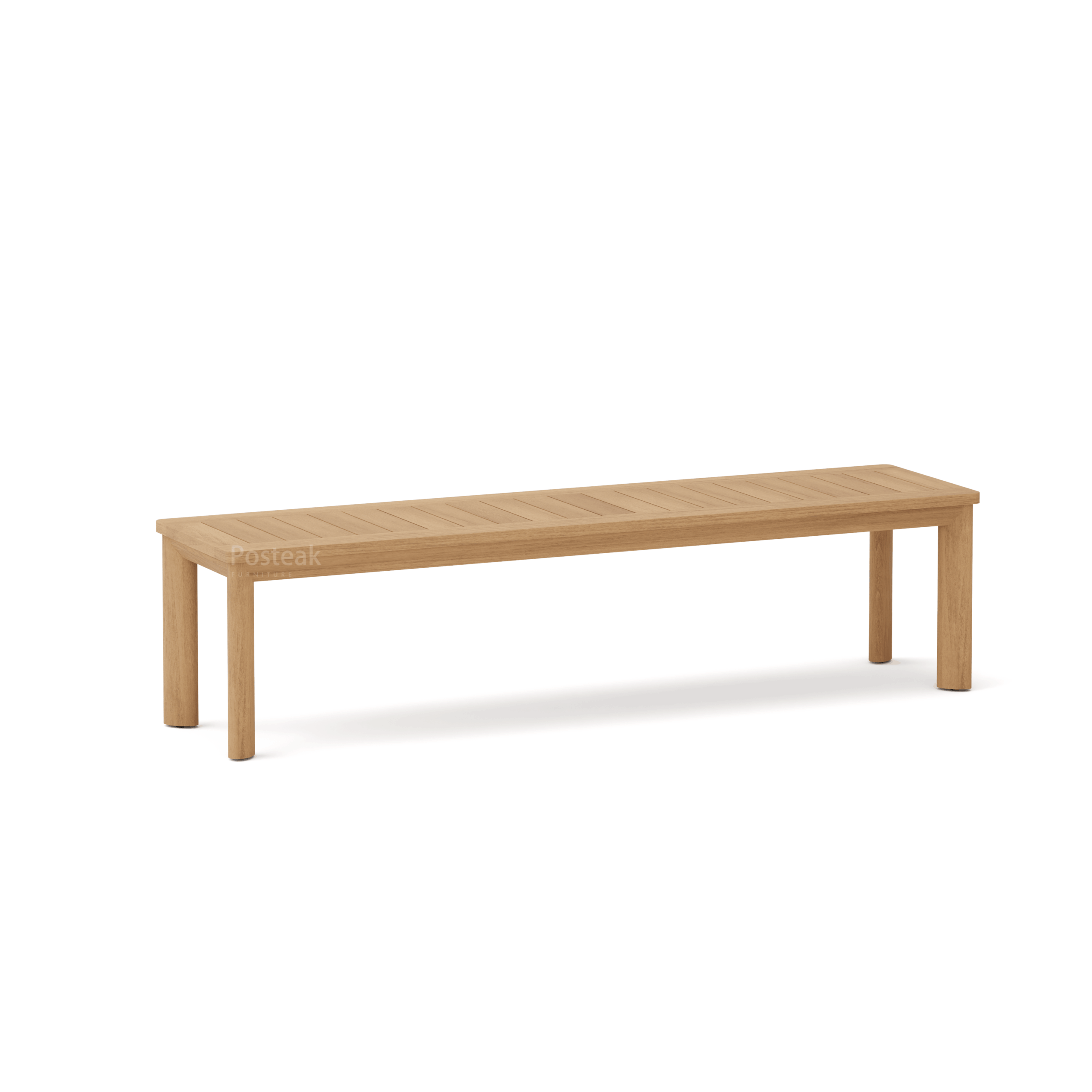 Canyon teak bench-angle