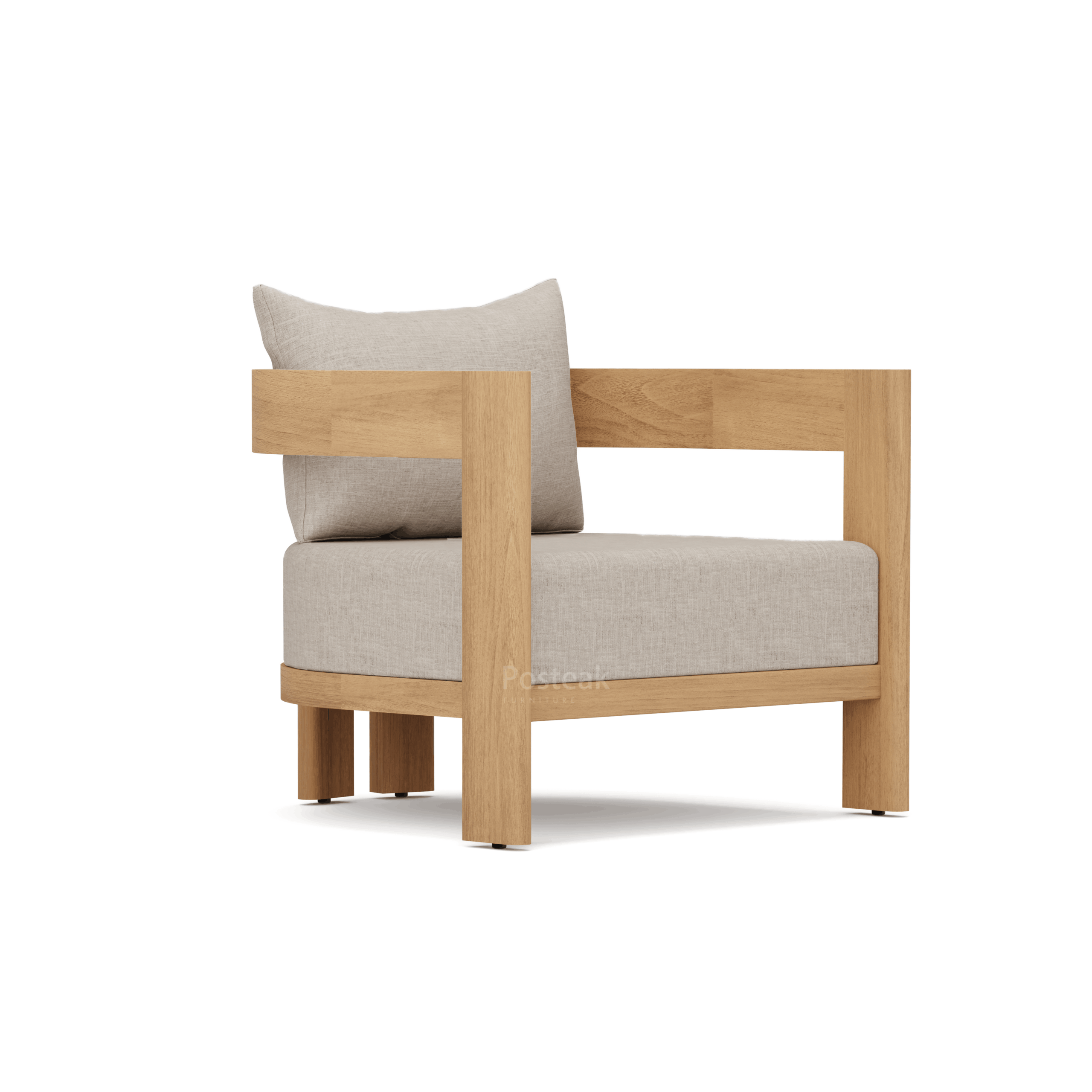 Alternative view of Canyon Teak Outdoor Lounge Chair