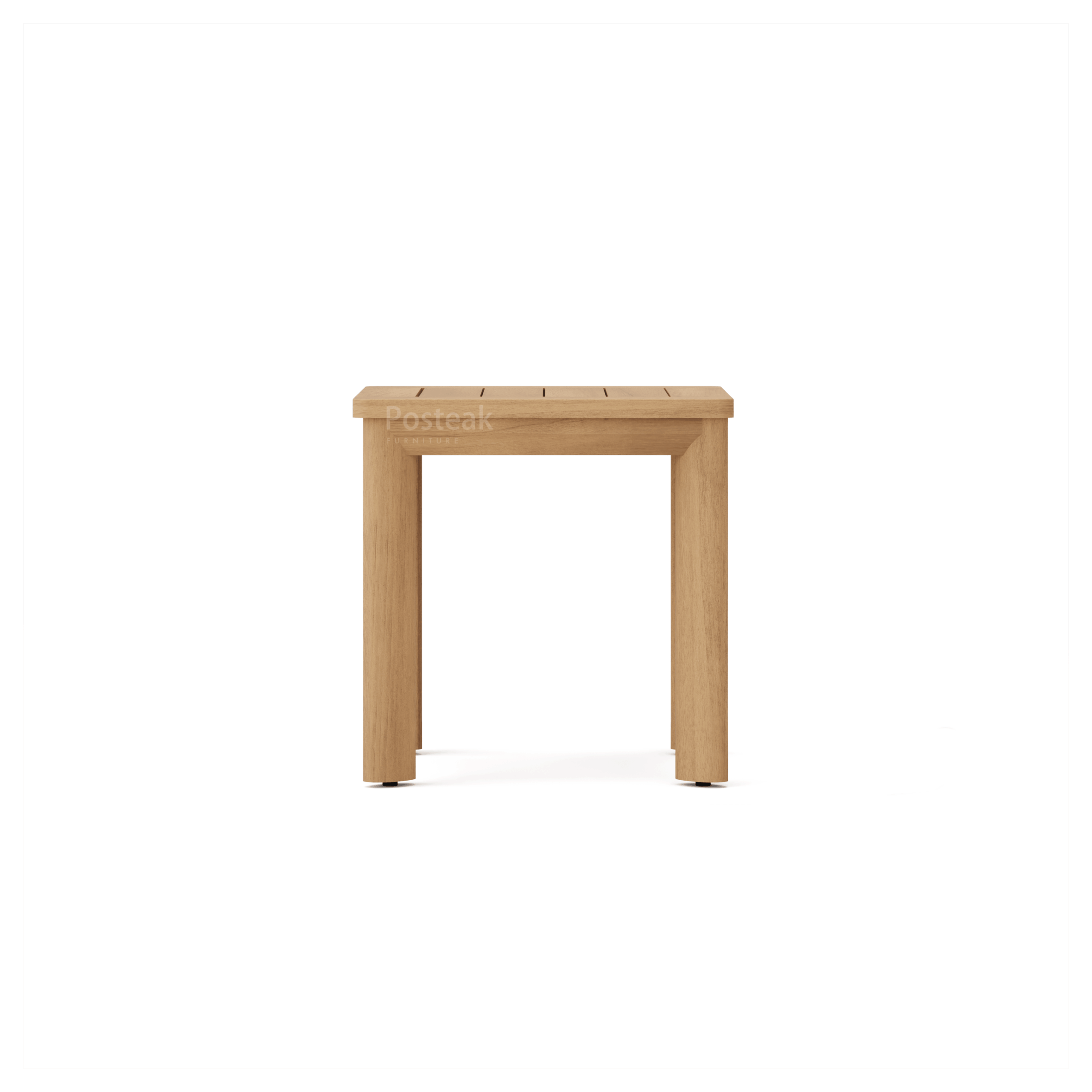 Canyon teak side table-front-posteak