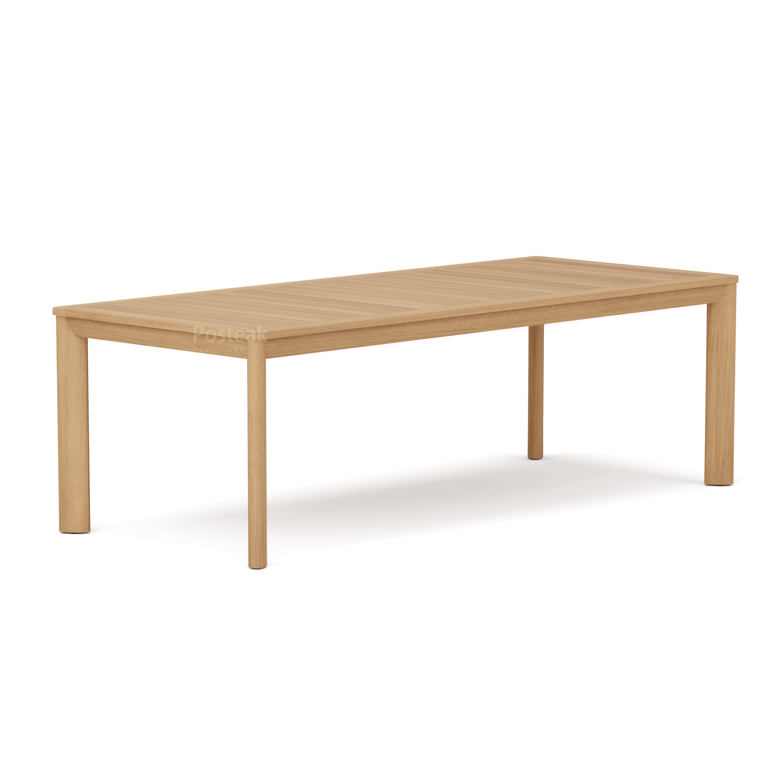 canyon teak dining table-side