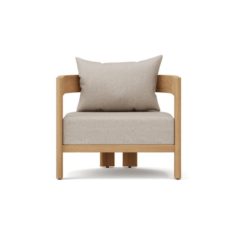 canyon teak lounge chair-f