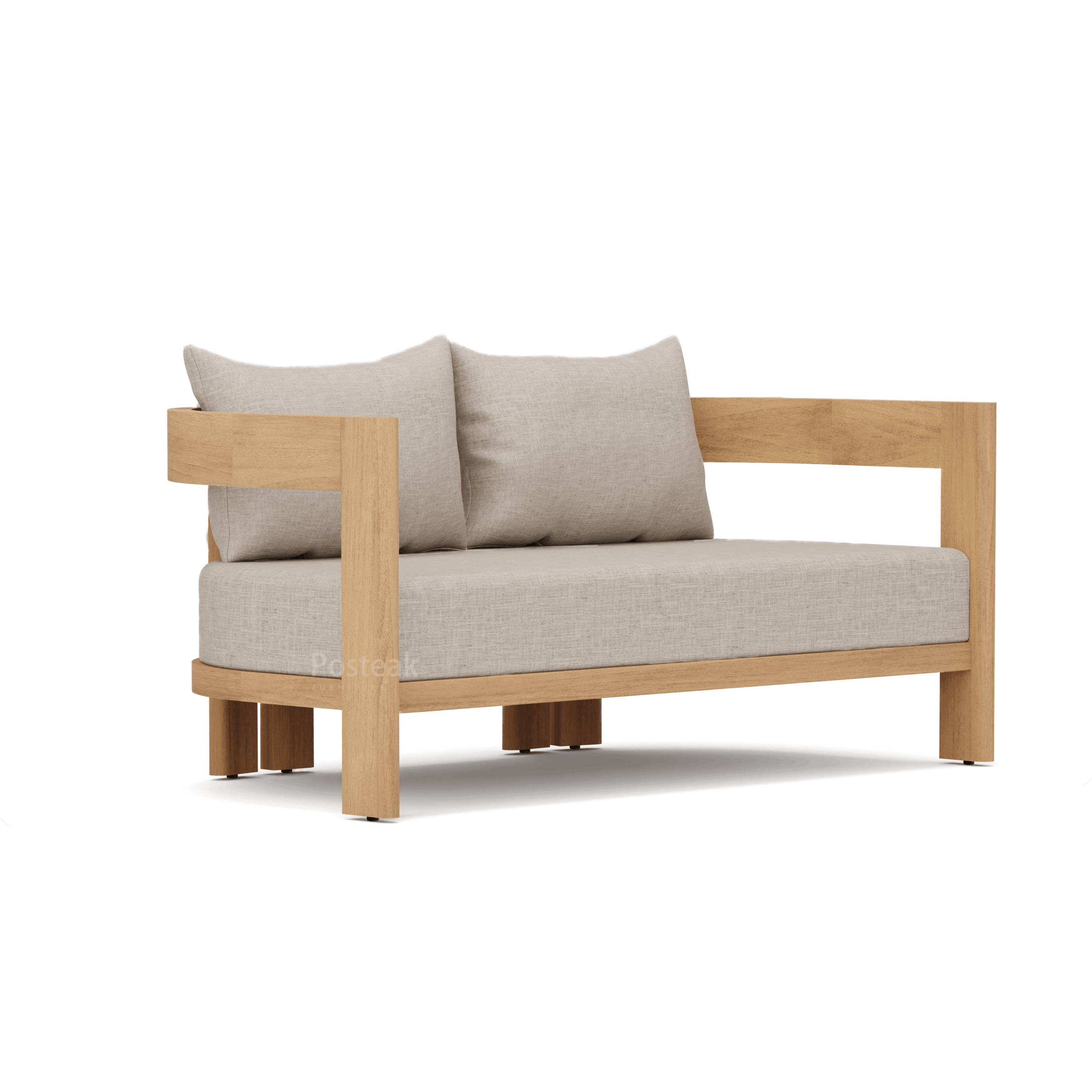canyon teak loveseat-side-posteak