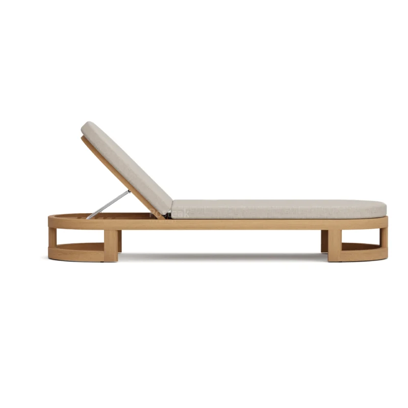 Alternative view of Canyon Teak Outdoor Chaise Lounge