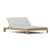 Hampton Teak Double Chaise Lounge