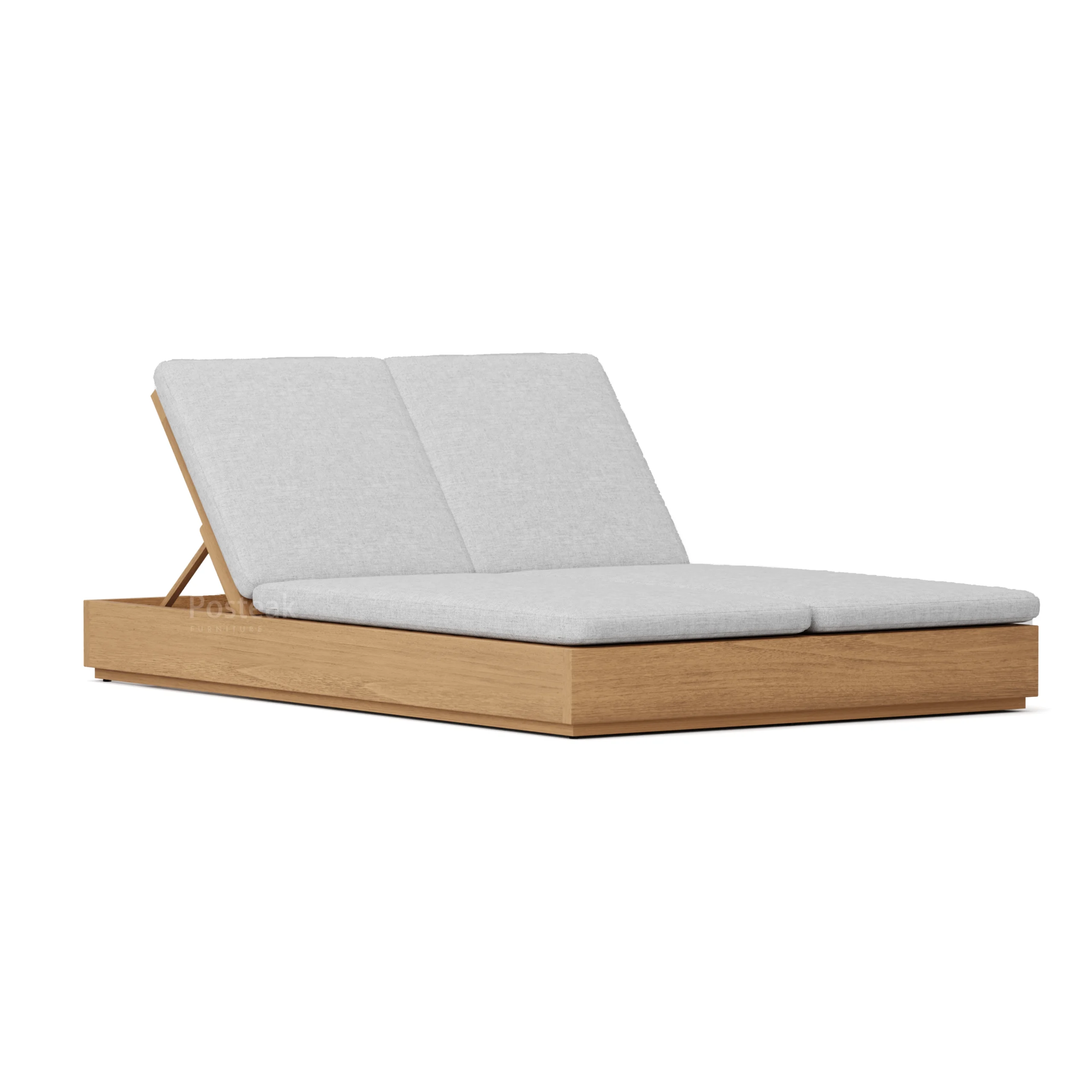 Melbourne Teak Outdoor Chaise Lounge Double